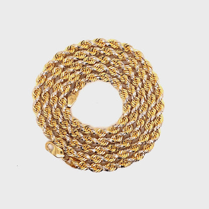 Diamond Cut Rope Chain