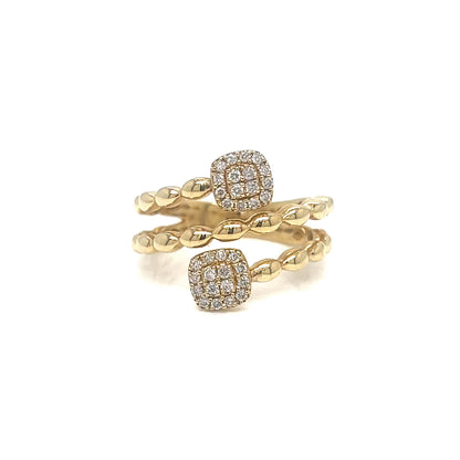 Twin Cluster Diamond Ring
