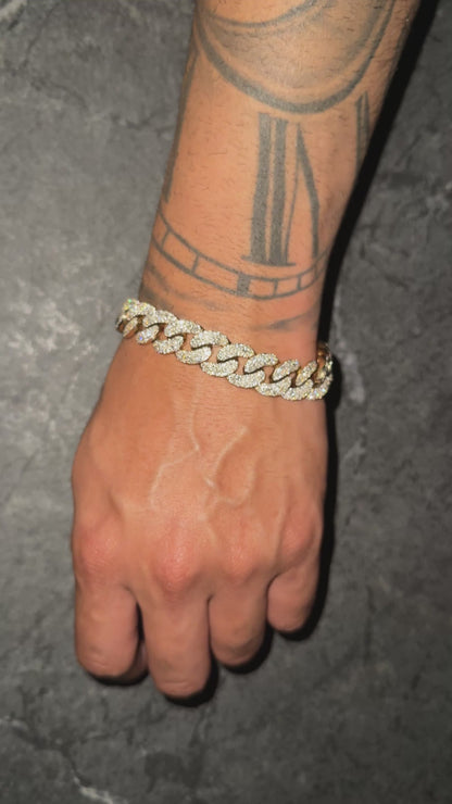 14MM Diamond Cuban Bracelet