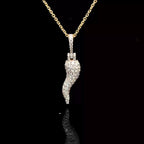 Small Diamond Italian Horn