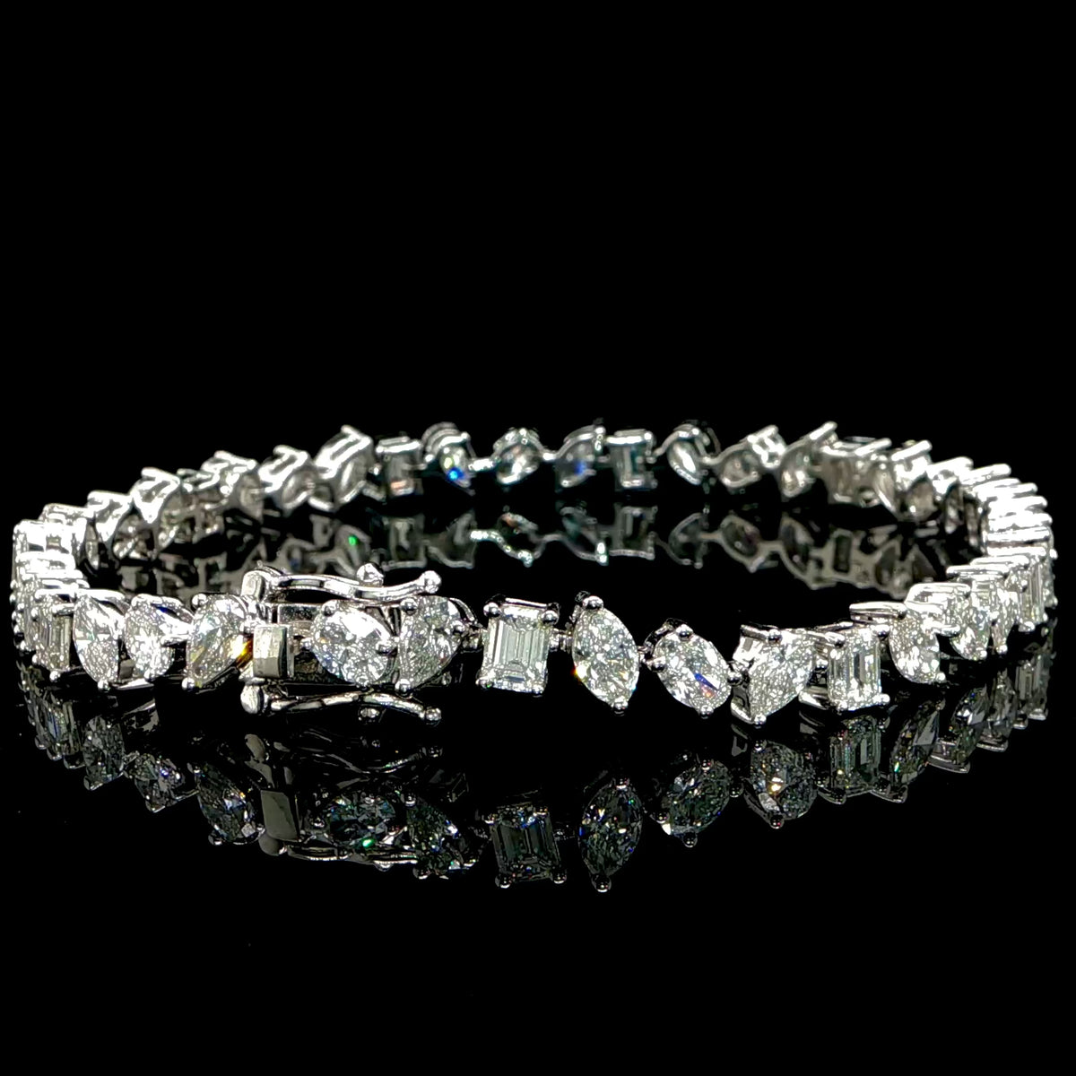 Multi Shape Diamond Bracelet 8.5ct