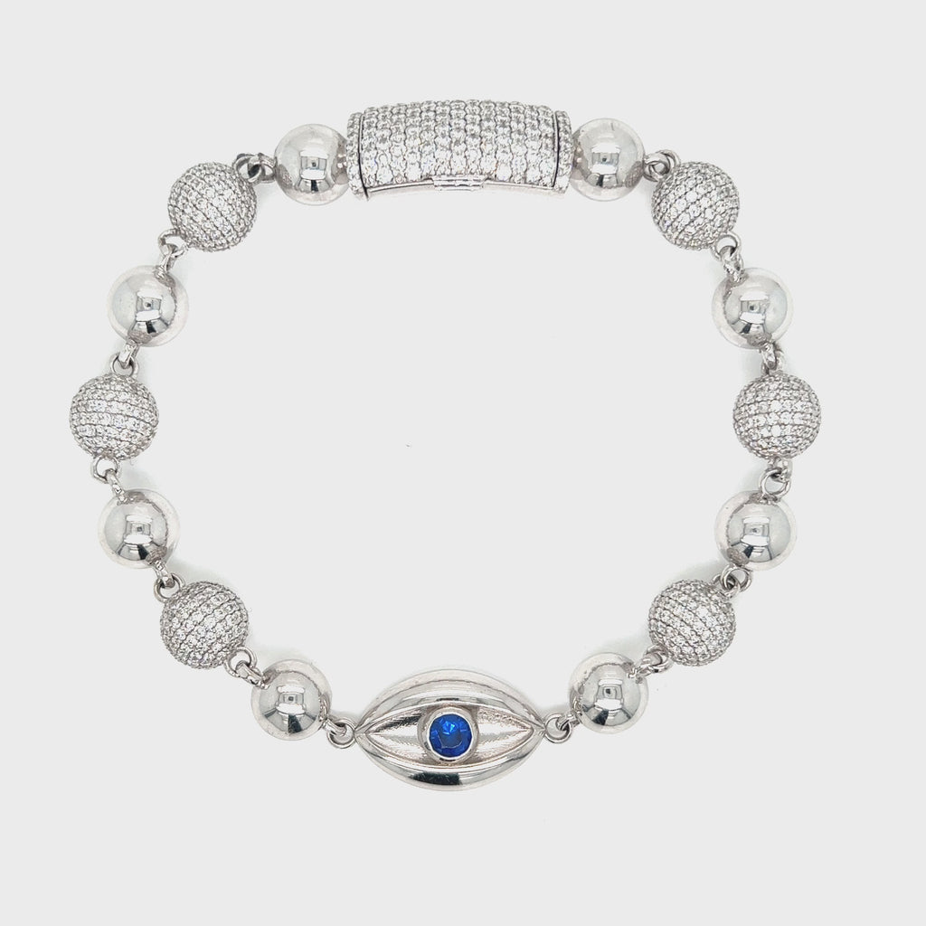 Diamond Evil Eye Bracelet