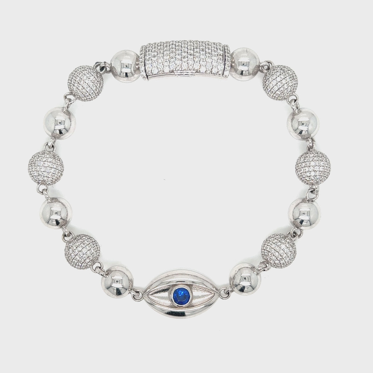 Diamond Evil Eye Bracelet