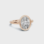 Modern 2.2 CT Oval Bezel Solitaire Ring
