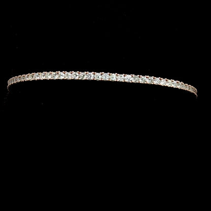 2CT 40pt Flexible Diamond Tennis Bangle