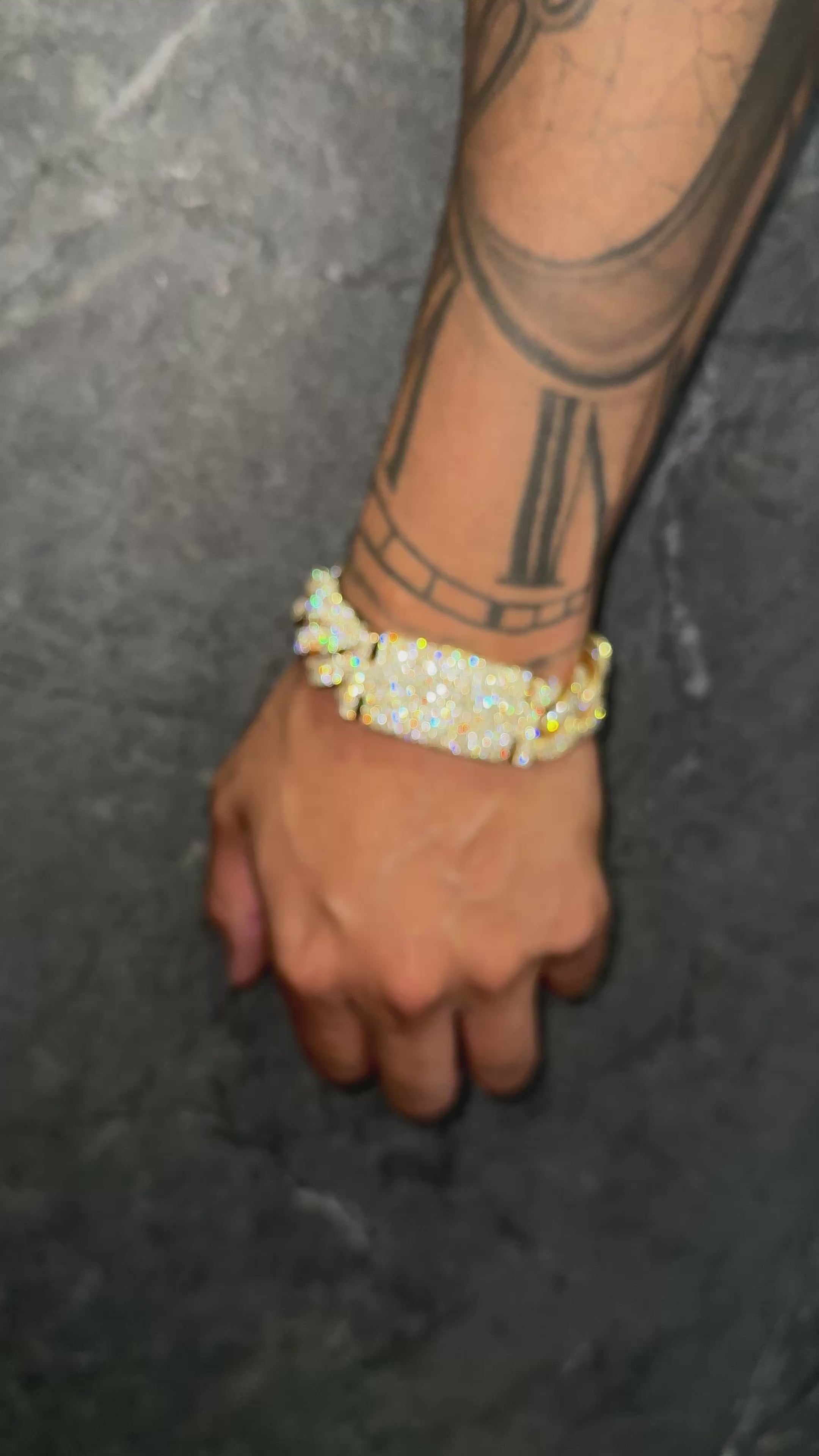 Il Blocco 21MM Diamond Cuban Bracelet