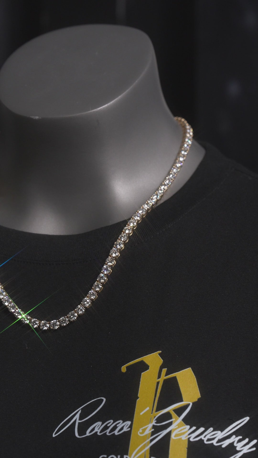 5mm Diamond Tennis Neckalce