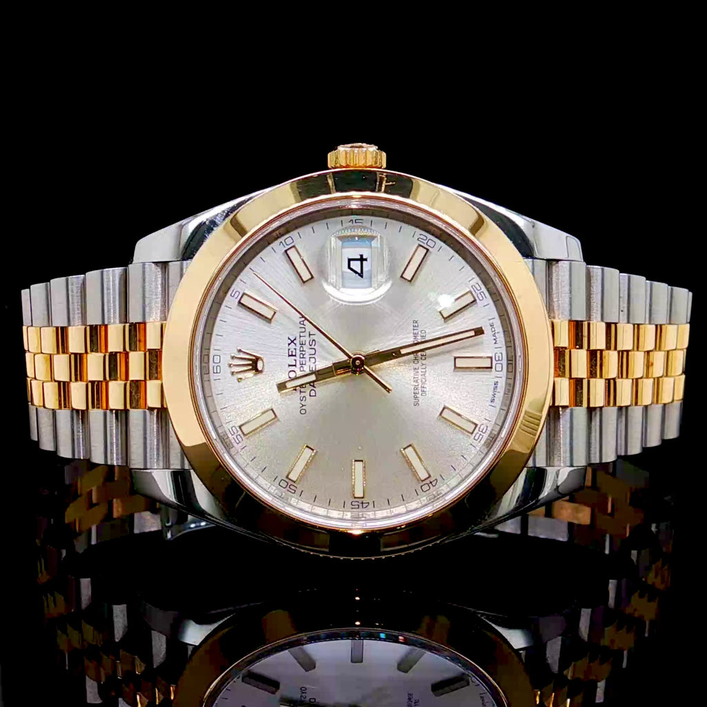 Rolex 40MM Datejust Two Tone Silver Dial