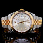 Rolex 40MM Datejust Two Tone Silver Dial