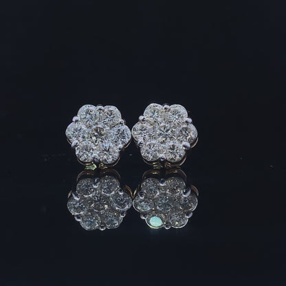Flower Diamond Studs