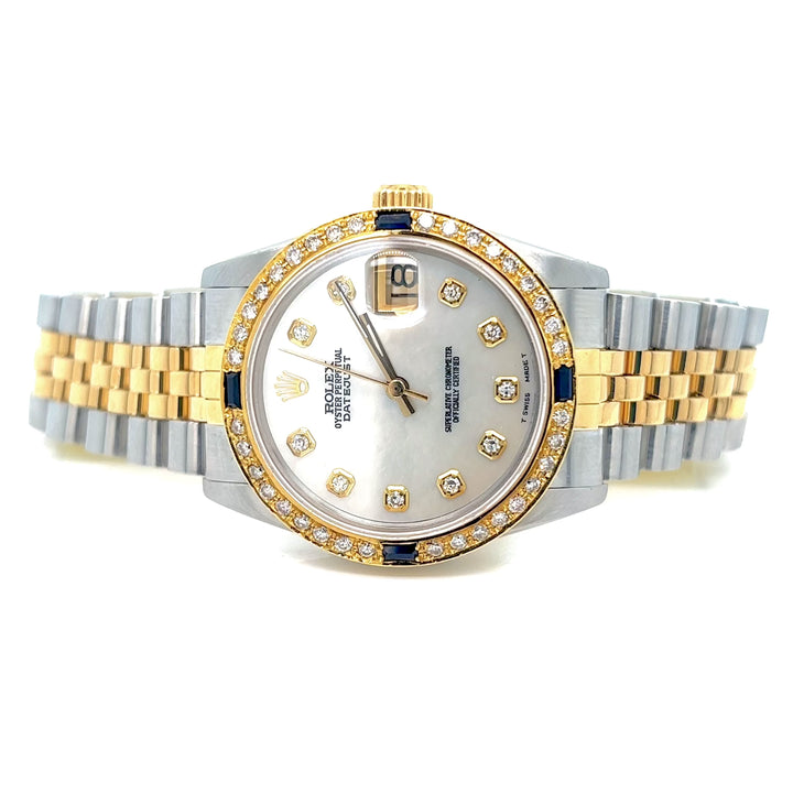 Rolex Datejust 31MM Diamond and Sapphire Bezel