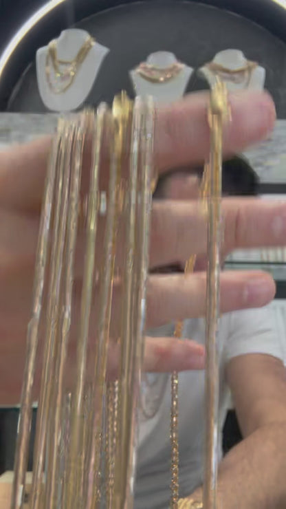 Diamond Cut Yellow Gold Franco Chain