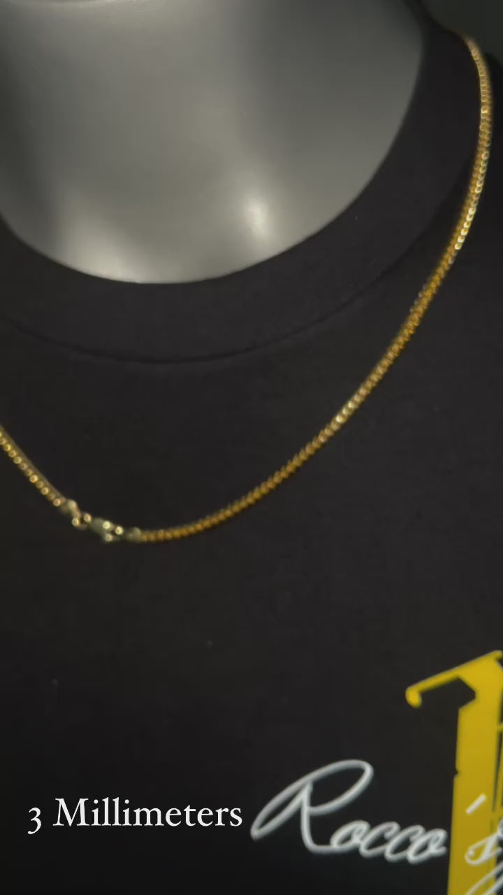 3MM Solid Cuban Chain