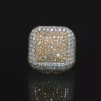 Diamond Mens Ring 10 CT Inverted 14k Gold
