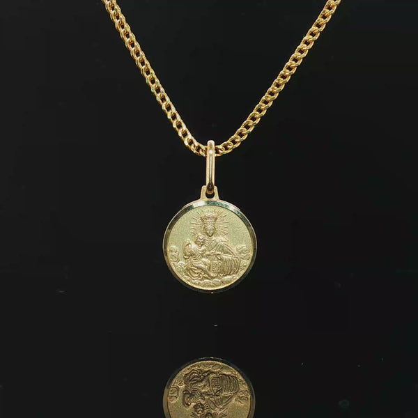 14k Gold Virgin Mary Pendant