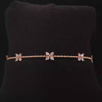 Diamond Butterfly Bangle in 14K