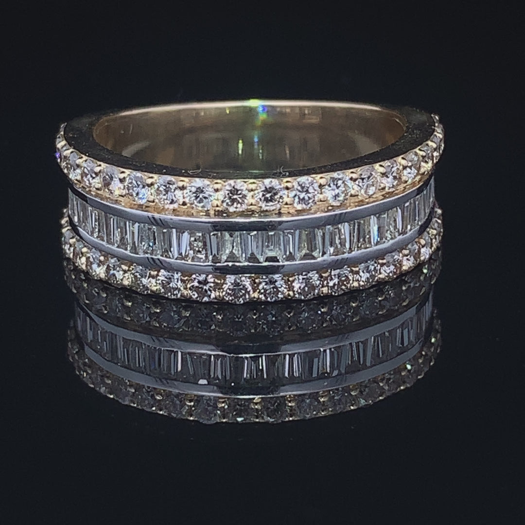 Diamond Baguette Row Ring