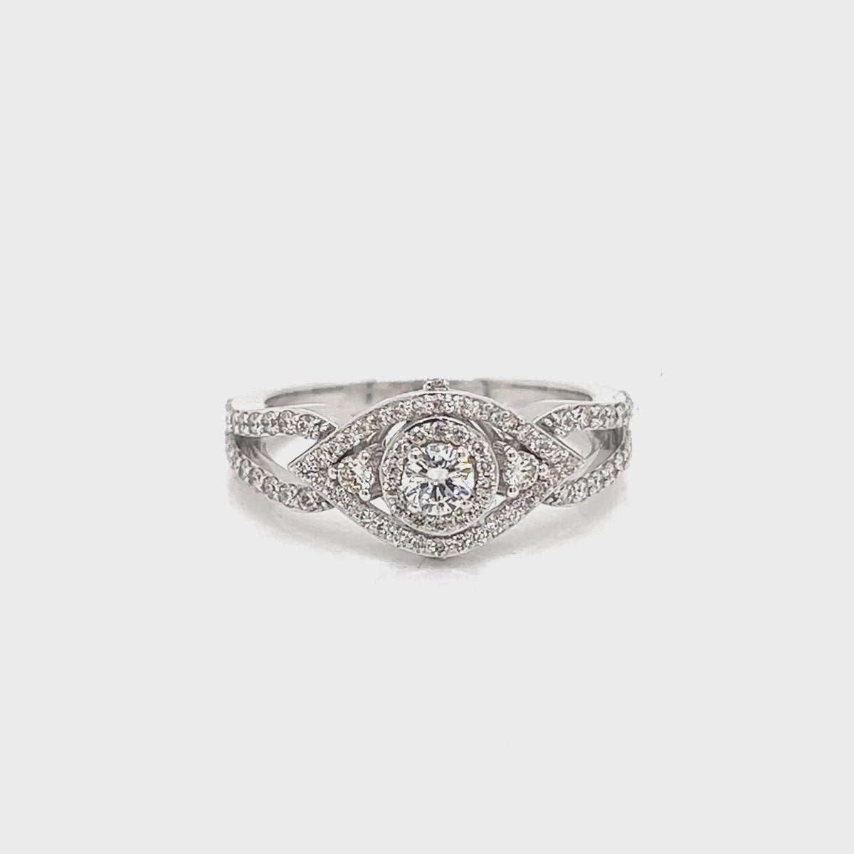 Ladies Evil Eye Diamond Ring