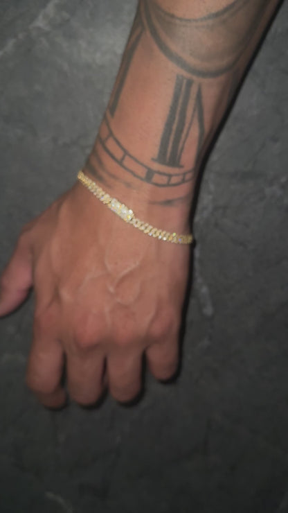 5MM Diamond Cuban Bracelet