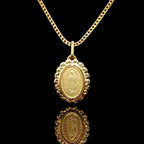 14K Solid Virgen de Guadalupe Medallion