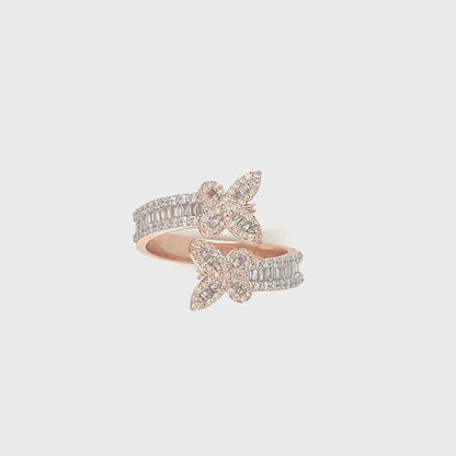 Diamond Butterfly Ring