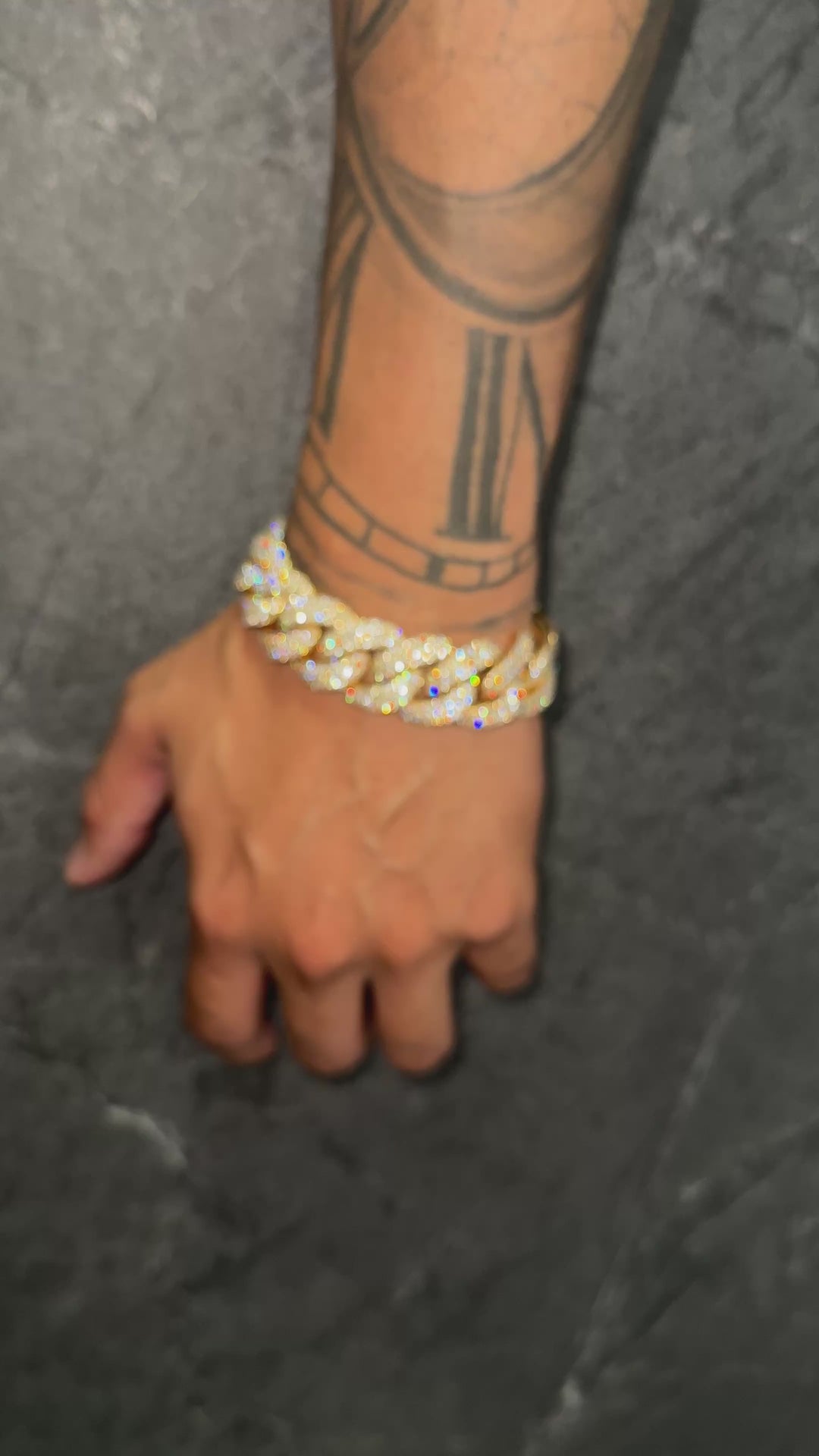 Il Blocco 21MM Diamond Cuban Bracelet