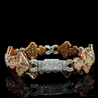 Cross & Infinity Diamond Bracelet