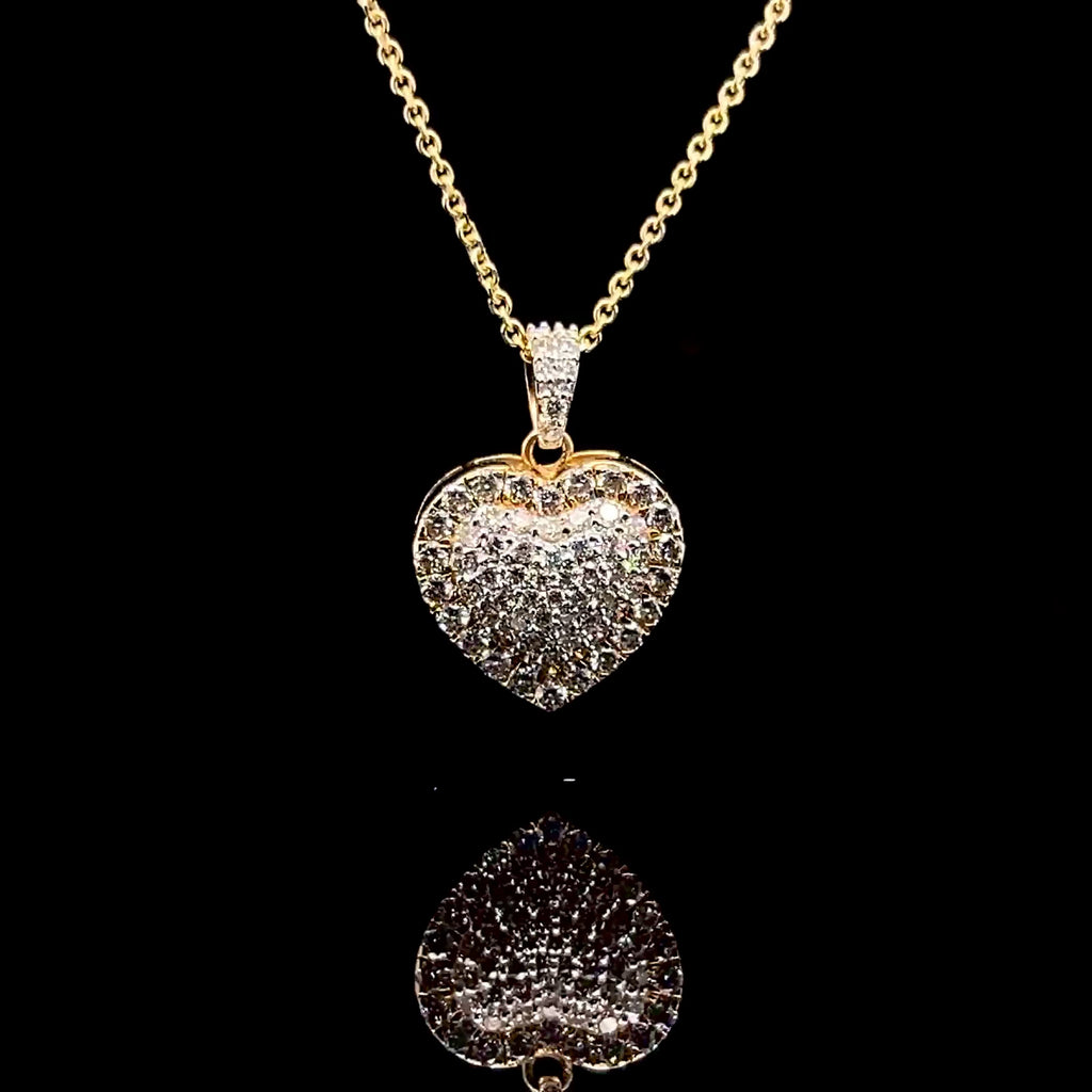 Small Diamond Heart Pendant