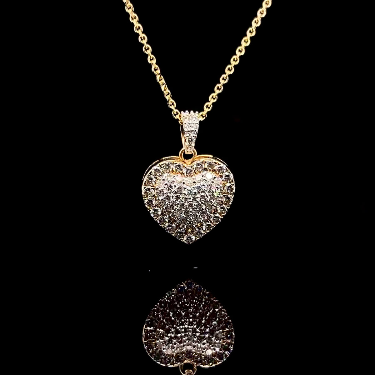 Small Diamond Heart Pendant