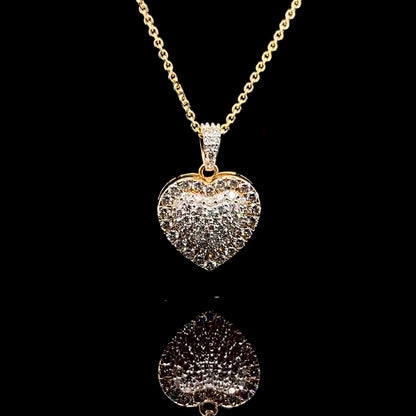 Small Diamond Heart Pendant