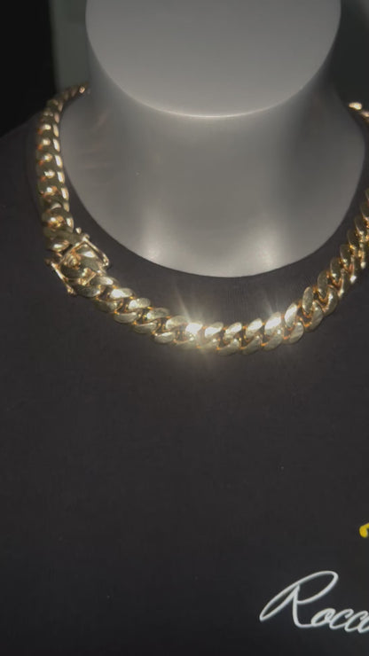 13MM Handmade Solid Cuban Chain