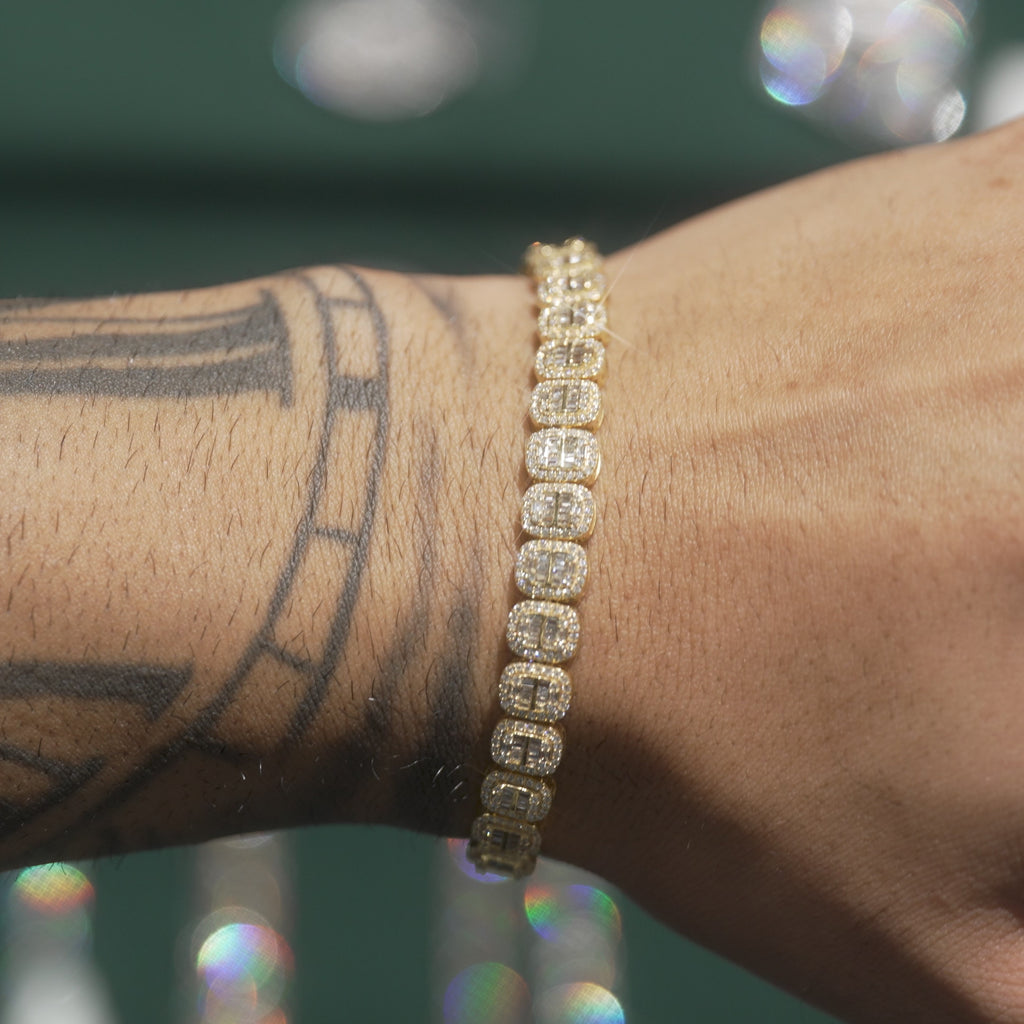 Men’s Baguette Diamond Bracelet