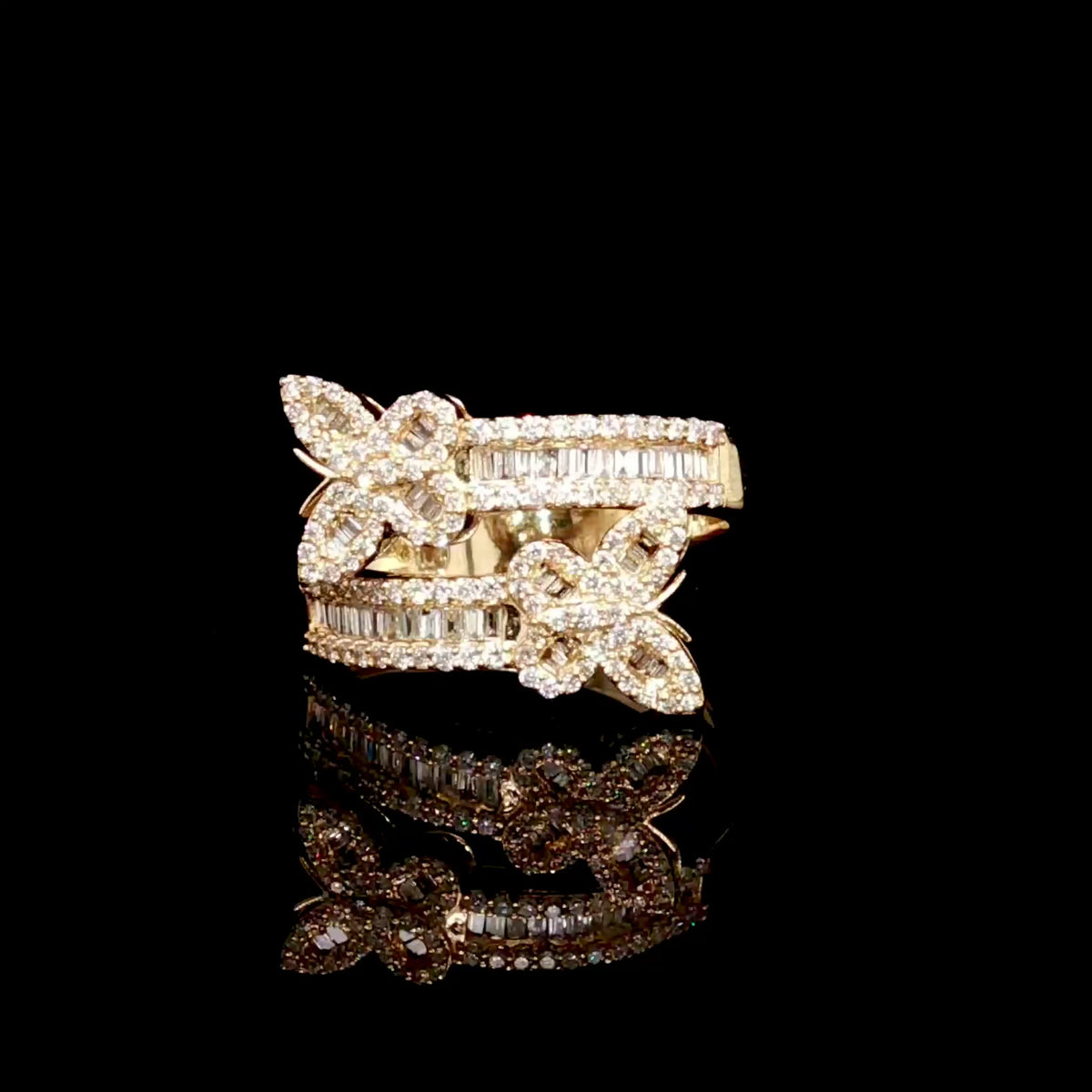 Diamond Butterfly Ring