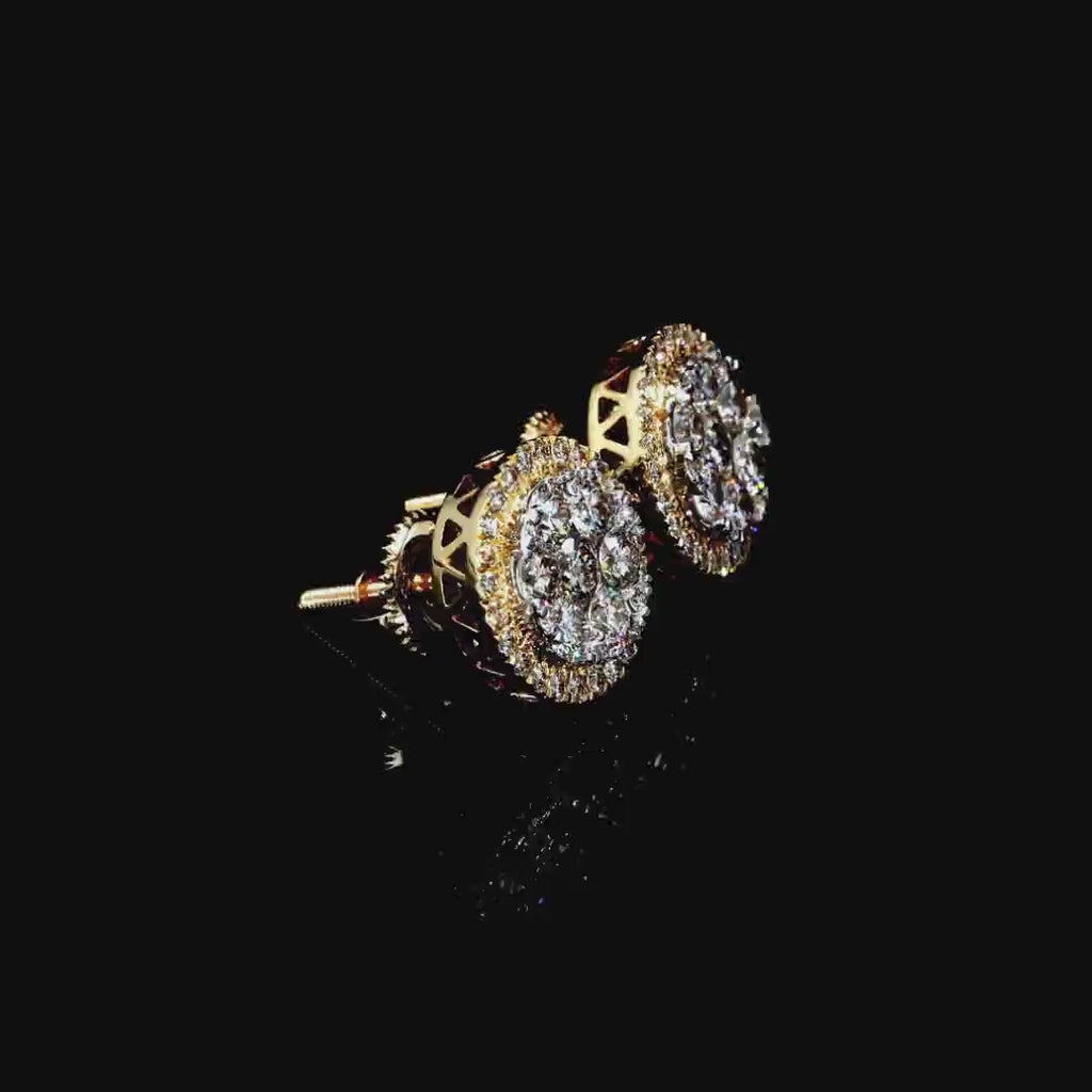 Romano Men’s Diamond Earring – 14K Gold