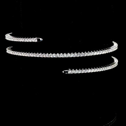Lab Diamond Flexible Wrap Bangle