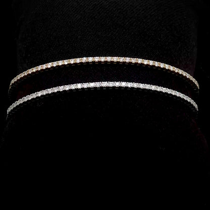 Natural 15pt Flexible Diamond Tennis Bangle