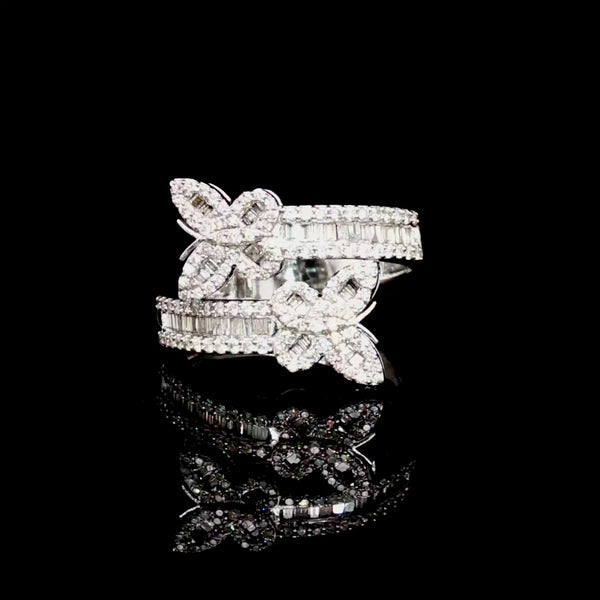 Diamond Butterfly Ring