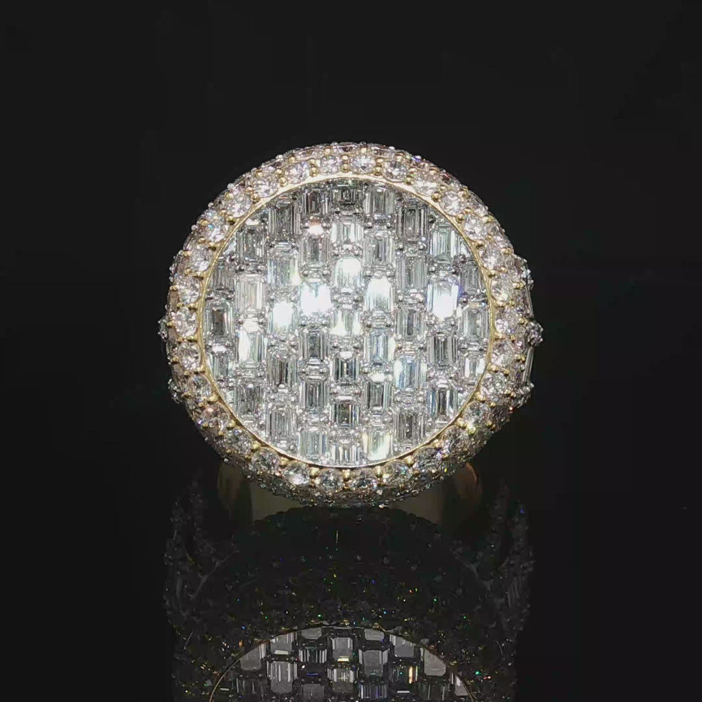 Diamond Men’s Ring Baguette 12 CT VVS Clarity
