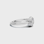 2 CT Round Brilliant Petal Solitaire Diamond Ring