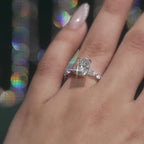 4CT Elongated Cushion Engagement Ring