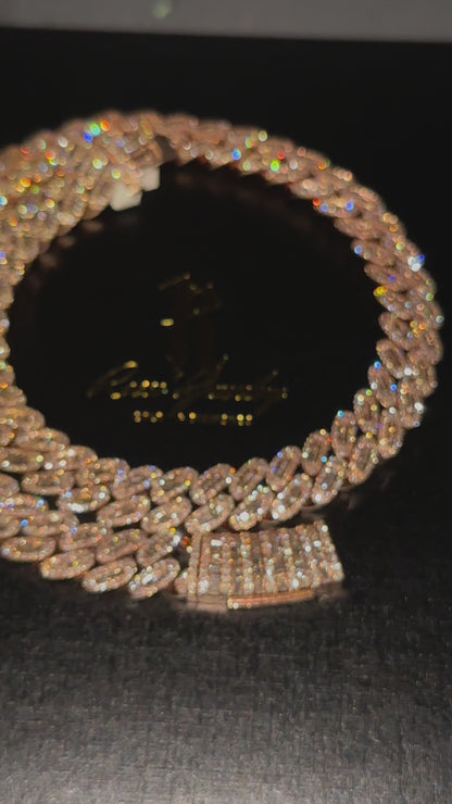 12.5 MM Baguette Diamond Cuban Link