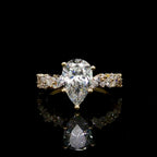 Diamond Pear Cut Engagement Ring
