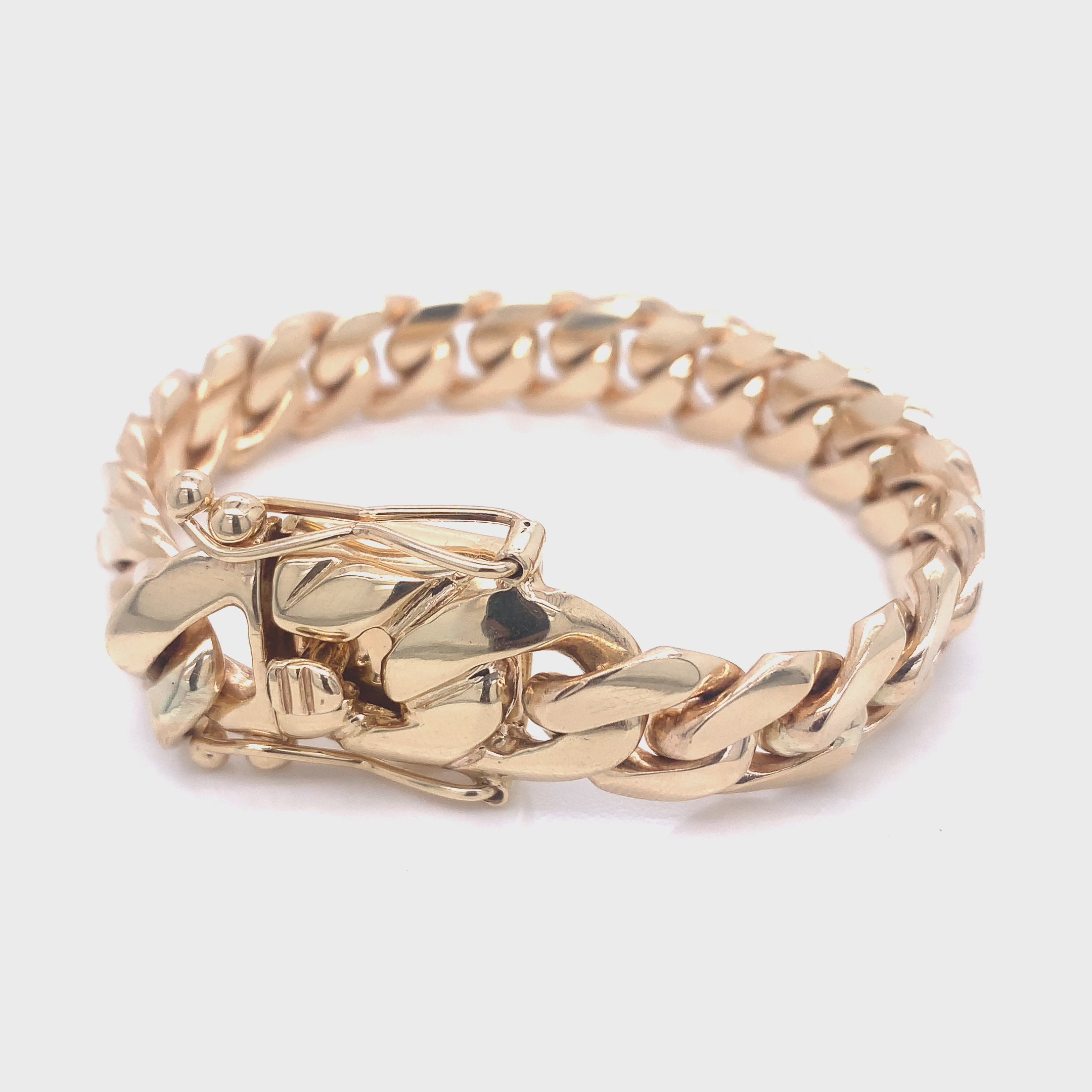 14MM Solid Cuban Bracelet