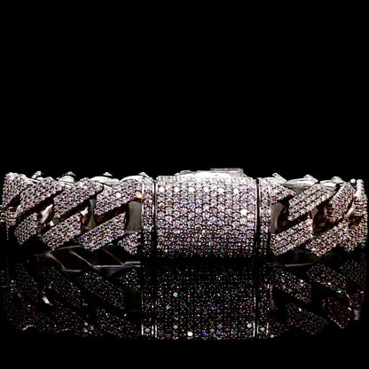 16.5MM Diamond Cuban Link Bracelet 10K