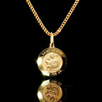 14K Solid Saint Joseph Medallion
