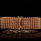 14K 7 Row Diamond 25MM 12.00 CTW Bracelet
