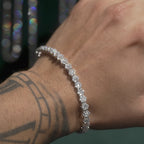 VVS Diamond Flower Set Gold Bracelet