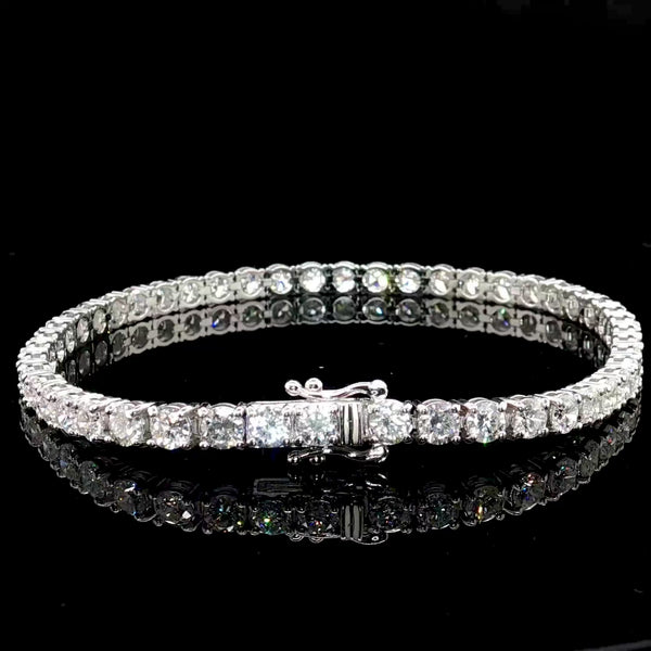 Lab Diamond Tennis Bracelet 20 Pointer
