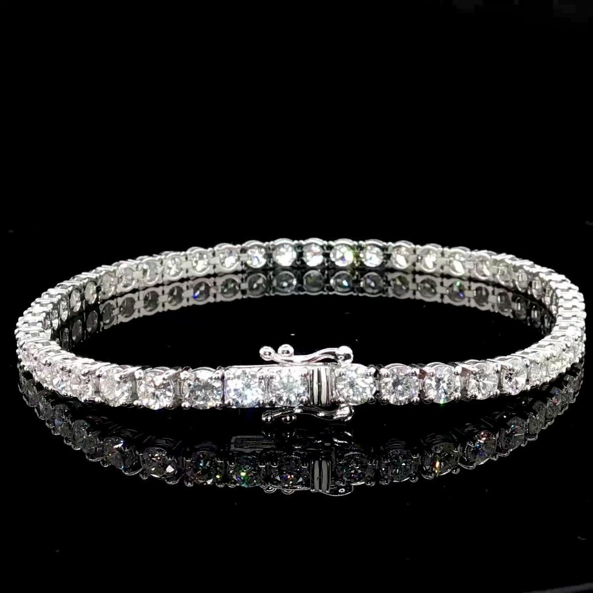 Lab Diamond Tennis Bracelet 20 Pointer
