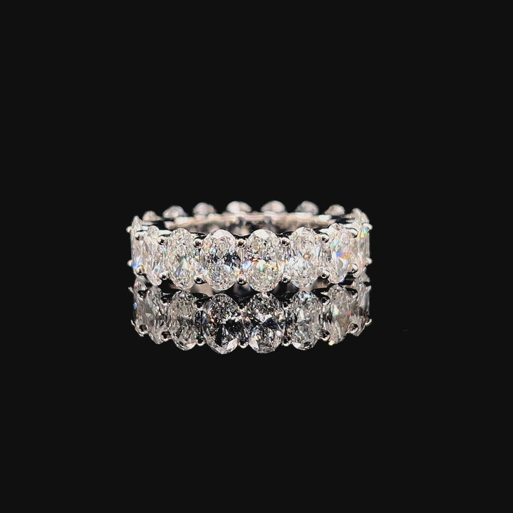 Oval-Cut Eternity Lab Diamond Ring